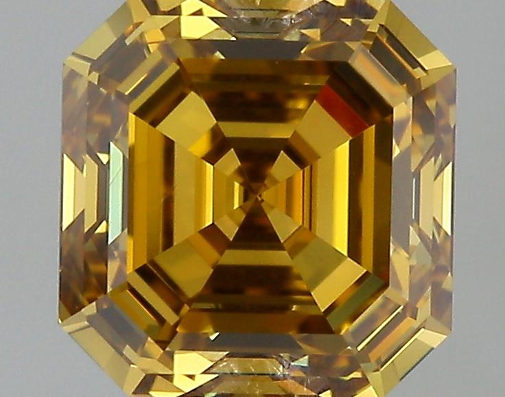 GIA 1.01 Fancy Deep Brown Yellow-VS1 Asscher Diamond