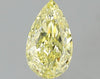 GIA 0.61 Fancy Yellow-SI2 Pear Diamond