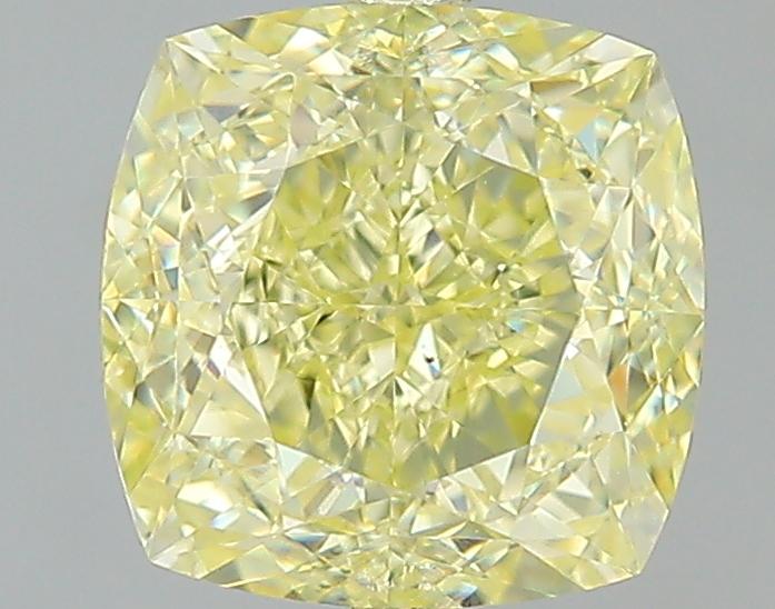 GIA 1.65 Fancy Yellow-VS1 Cushion Diamond