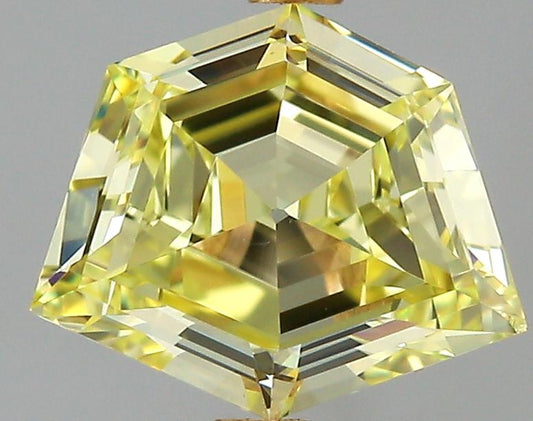 GIA 0.51 Fancy Yellow-VS1 Kite Diamond