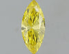 GIA 0.56 Fancy Vivid Yellow-SI2 Marquise Diamond
