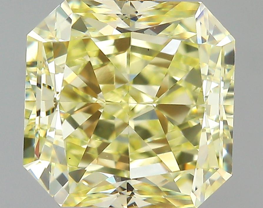 GIA 1.7 Fancy Light Yellow-VS1 Radiant Diamond