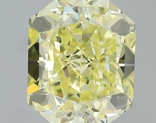GIA 1.25 Fancy Yellow-VS1 Radiant Diamond