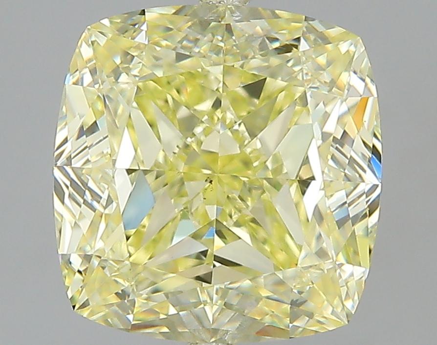 GIA 4.01 Fancy Yellow-VS2 Cushion Diamond