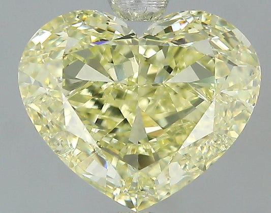 GIA 1.5 Fancy Light Yellow-VS1 Heart Diamond