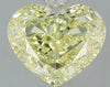 GIA 1.5 Fancy Light Yellow-VS1 Heart Diamond