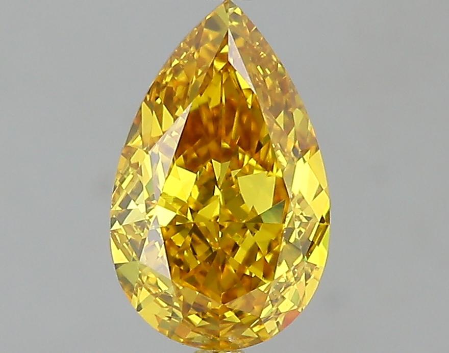 GIA 1.31 Fancy Deep Yellow-VS1 Pear Diamond