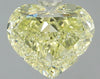 GIA 1.51 Fancy Light Yellow-VVS1 Heart Diamond
