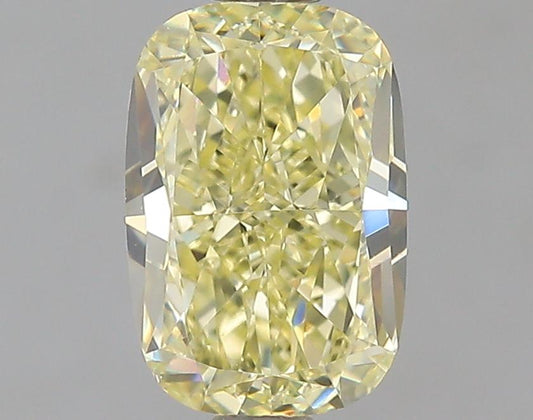 GIA 1.39 Fancy Yellow-VS2 Cushion Diamond