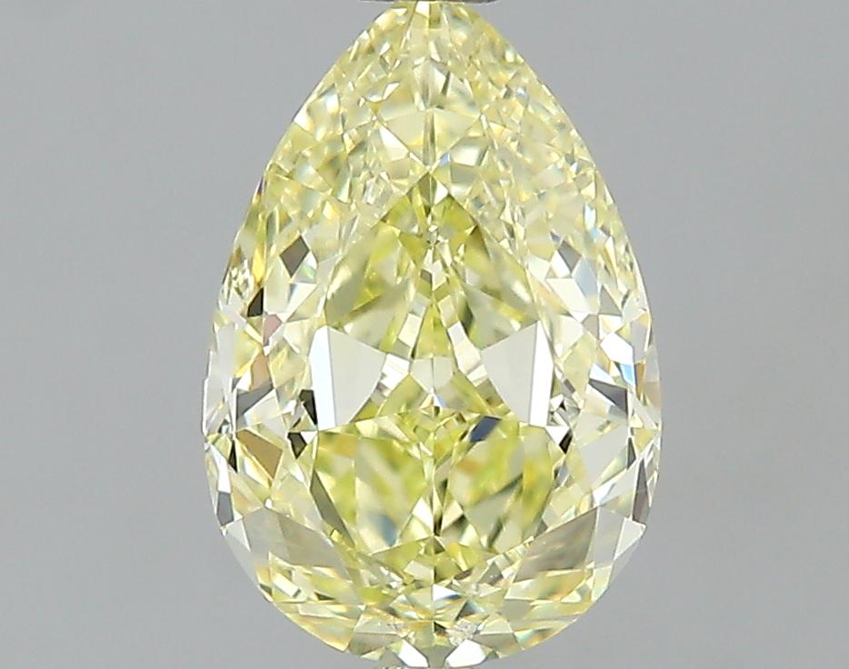 GIA 1.25 Fancy Yellow-VS1 Pear Diamond