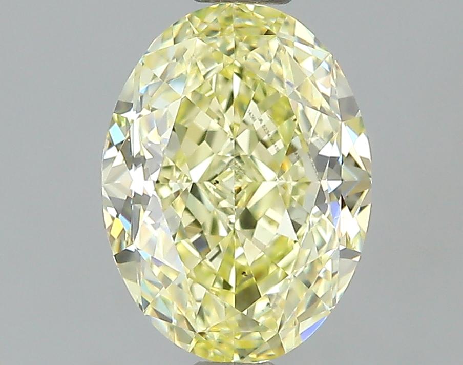 GIA 1.29 Fancy Yellow-VS2 Oval Diamond