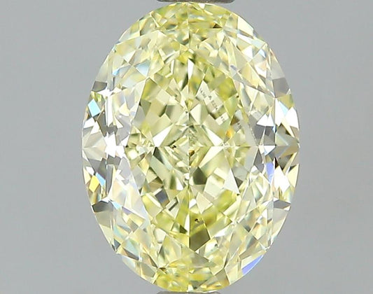GIA 1.29 Fancy Yellow-VS2 Oval Diamond