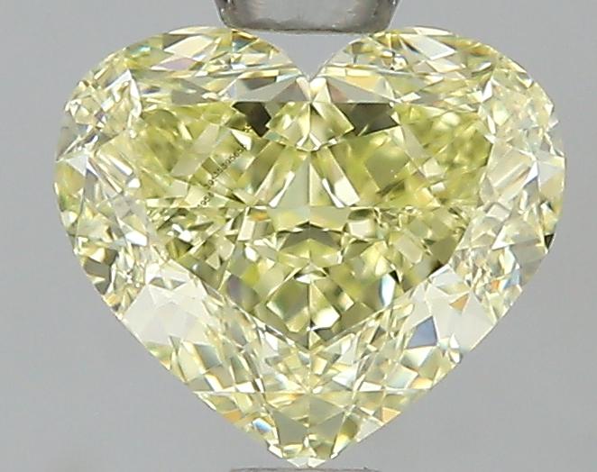 GIA 1.3 Fancy Yellow-IF Heart Diamond