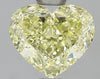 GIA 1.3 Fancy Yellow-IF Heart Diamond