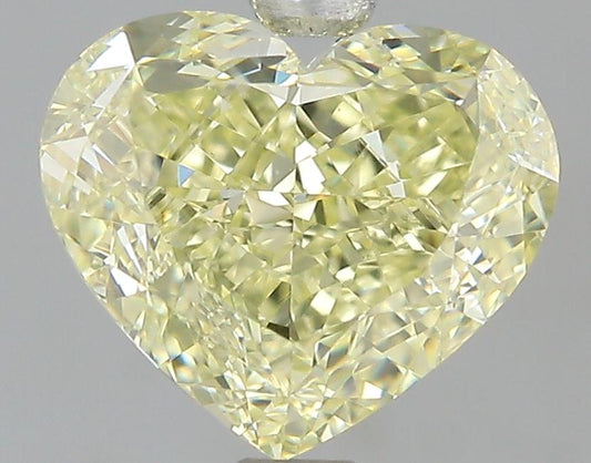 GIA 1.73 Fancy Light Yellow-VS1 Heart Diamond