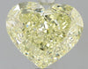 GIA 1.73 Fancy Light Yellow-VS1 Heart Diamond