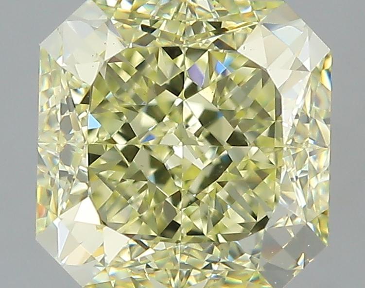 GIA 3.01 Fancy Light Yellow-VS2 Radiant Diamond