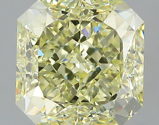 GIA 3.01 Fancy Light Yellow-VS2 Radiant Diamond
