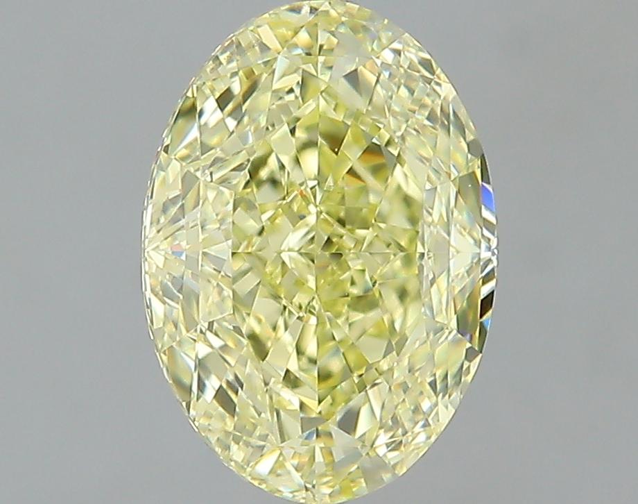 GIA 2.01 Fancy Yellow-VVS1 Oval Diamond
