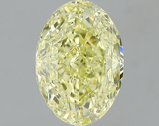 GIA 2.01 Fancy Yellow-VVS1 Oval Diamond