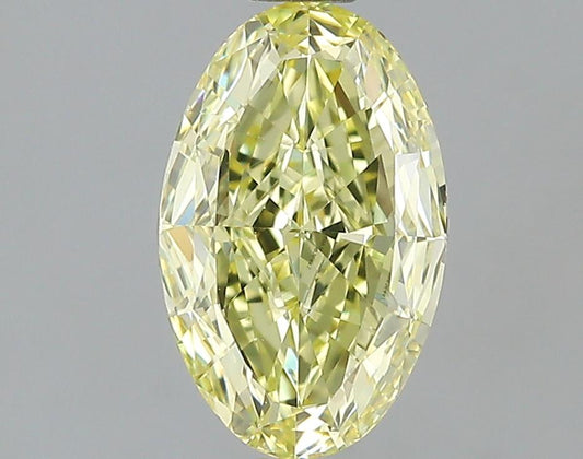 GIA 1.27 Fancy Yellow-VS1 Oval Diamond