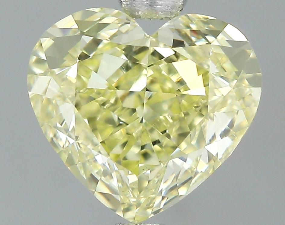 GIA 1.02 Fancy Light Yellow-VS1 Heart Diamond