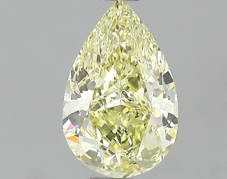 GIA 0.6 Fancy Yellow-VVS2 Pear Diamond