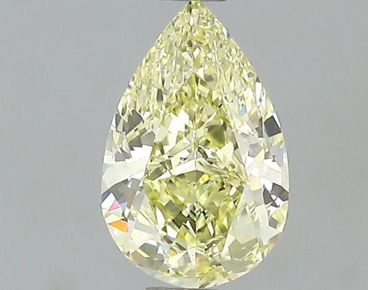 GIA 0.6 Fancy Yellow-VVS2 Pear Diamond
