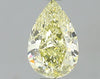 GIA 0.6 Fancy Yellow-VVS2 Pear Diamond