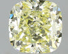 GIA 1.29 Fancy Light Yellow-VS1 Cushion Diamond