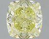 GIA 4.31 Fancy Yellow-VS2 Cushion Diamond