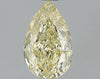 GIA 1.19 Fancy Light Yellow-VS2 Pear Diamond