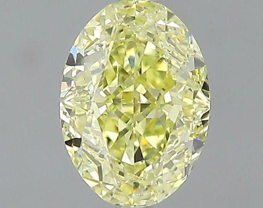 GIA 0.51 Fancy Yellow-VS1 Oval Diamond