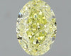 GIA 0.51 Fancy Yellow-VS1 Oval Diamond