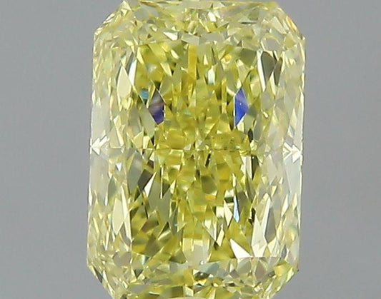 GIA 0.61 Fancy Intense Yellow-VS2 Radiant Diamond
