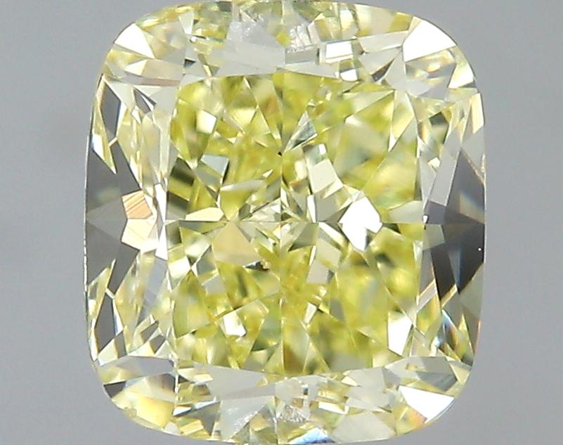 GIA 1.09 Fancy Yellow-VS1 Cushion Diamond