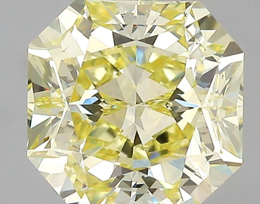 GIA 1 Fancy Yellow-VS2 Radiant Diamond