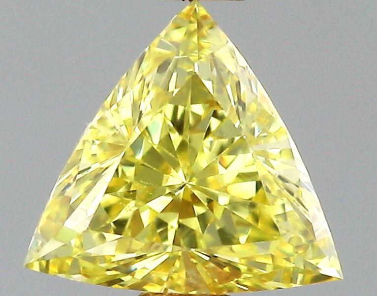 GIA 0.22 Fancy Intense Yellow-SI1 Triangle Diamond