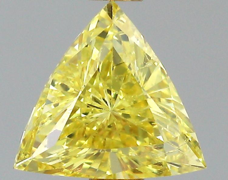 GIA 0.2 Fancy Intense Yellow-SI2 Triangle Diamond