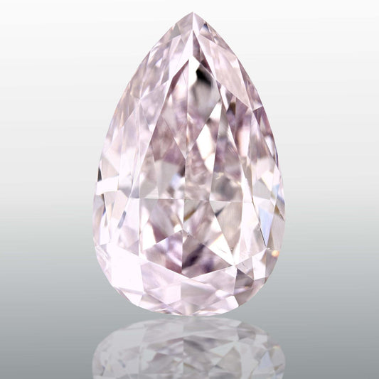 GIA 2.58 Fancy Pink Purple-SI2 Pear Diamond