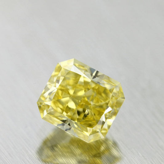 GIA 1.02 Fancy Intense Yellow-SI2 Radiant Diamond