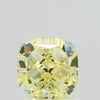 GIA 1.56 Fancy Yellow-VS1 Cushion Diamond