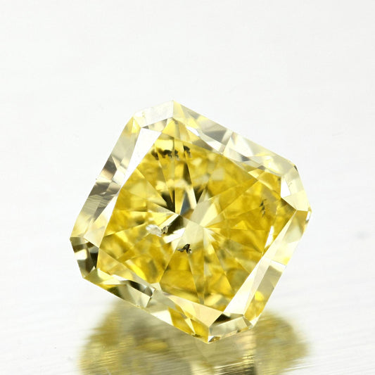 GIA 1.03 Fancy Vivid Yellow-SI2 Radiant Diamond