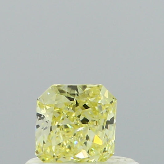 GIA 0.36 Fancy Yellow-SI2 Radiant Diamond