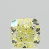 GIA 1.5 Fancy Light Yellow-VS2 Cushion Diamond