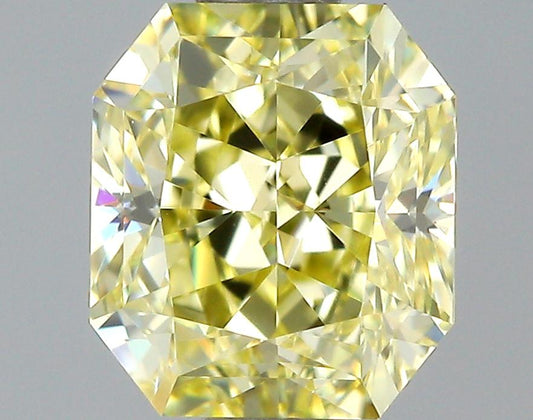 GIA 0.71 Fancy Yellow-VS1 Radiant Diamond