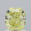 GIA 1.14 Fancy Yellow-VVS2 Cushion Diamond