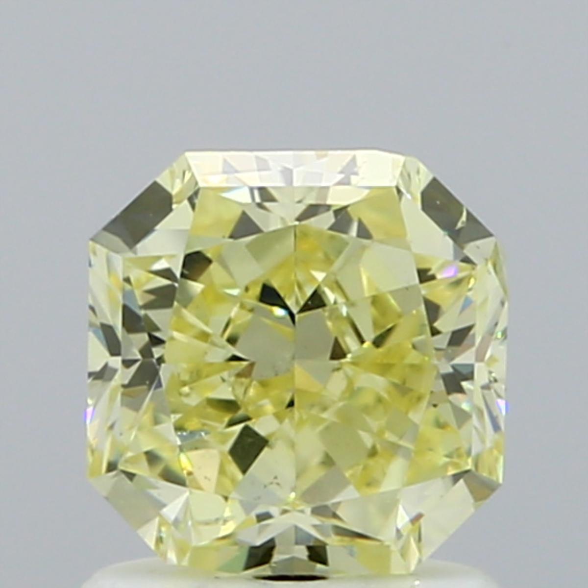 GIA 1.28 Fancy Yellow-SI1 Radiant Diamond