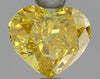 GIA 1.09 Fancy Vivid Yellow-SI1 Heart Diamond