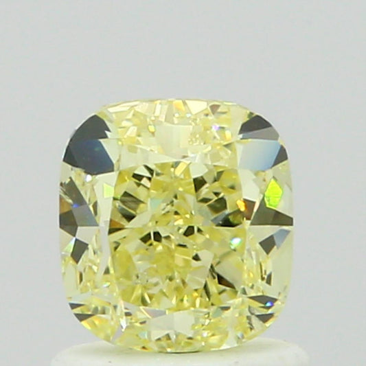 GIA 1.02 Fancy Yellow-SI2 Cushion Diamond